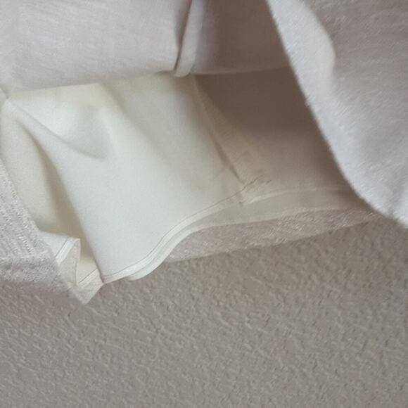 Halston Heritage Bone Tweed Ruched Side Sleeveless Sheath Dress Size L $429 NEW - Picture 7 of 10